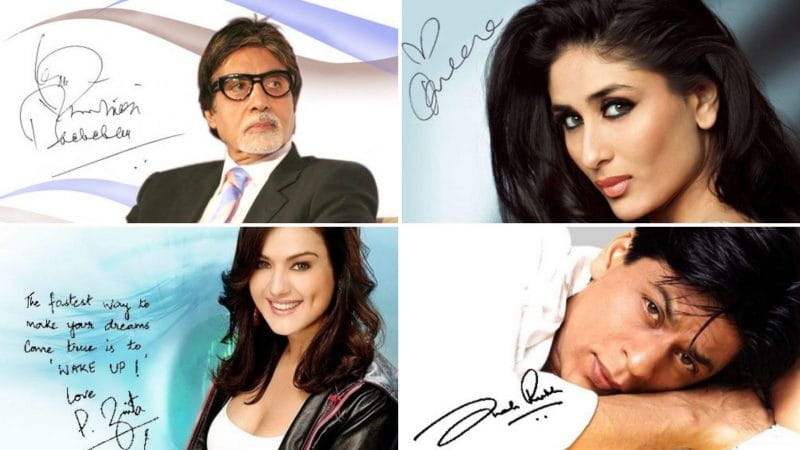 Bollywood Stars Autographs