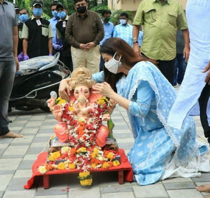 Celebrities Ganpati Visarjan