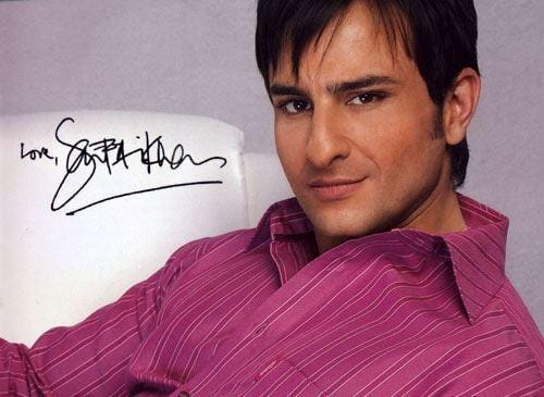 Saif Ali Khan's Autograph
