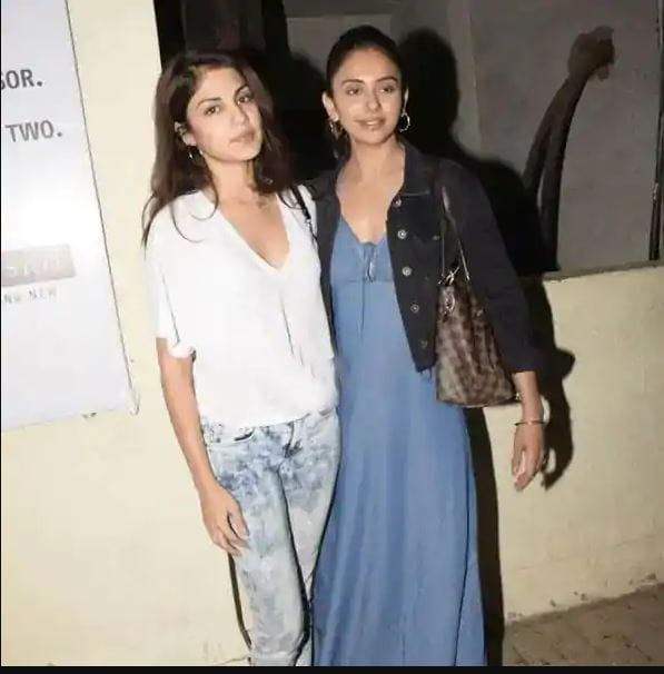 Rhea Chakraborty With Rakul Preet