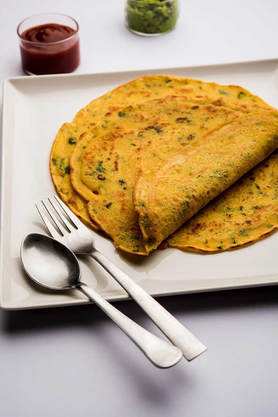 Carrot-Moong Dal Pancake