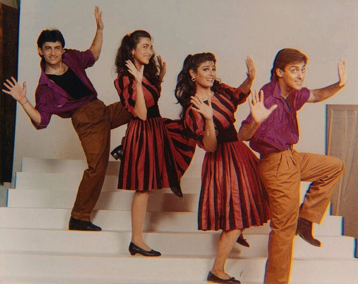 Karisma Kapoor and Raveena Tandon