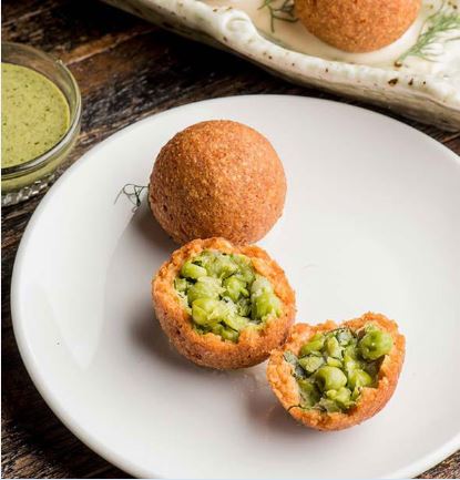 Cottage Cheese And Peas Balls