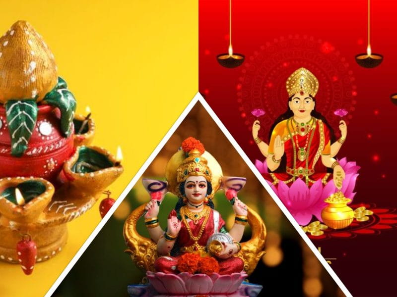 Dhanteras, Saraswati And Lakshmi