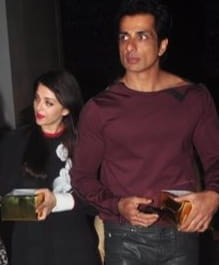 Aishwarya Rai Bachchan and Sonu Sood
