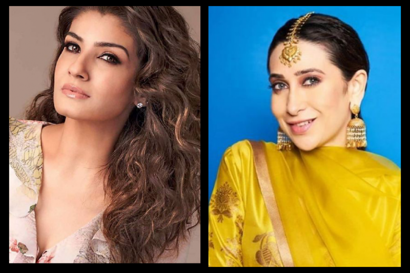 Karisma Kapoor and Raveena Tandon