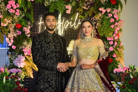 Gauahar Khan And Zaid Darbar's Reception Ceremony