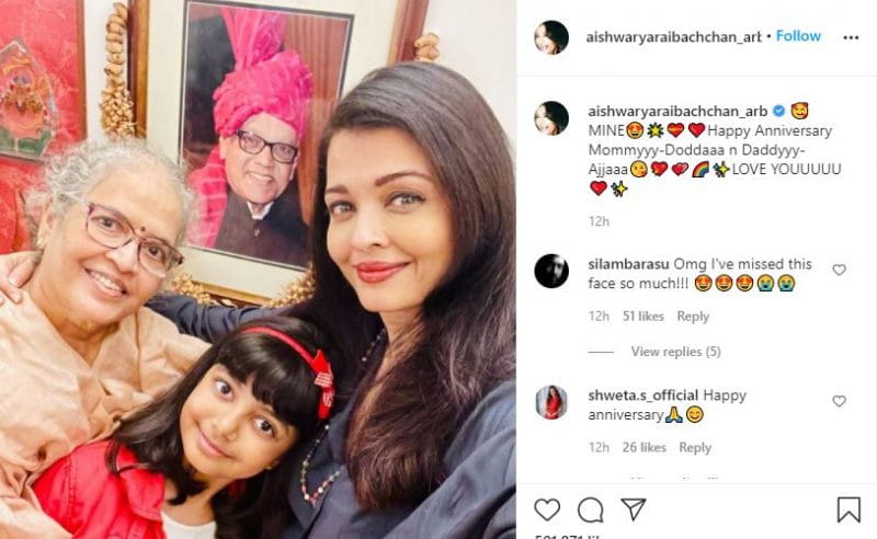 Aishwarya Rai Bachchan Parents