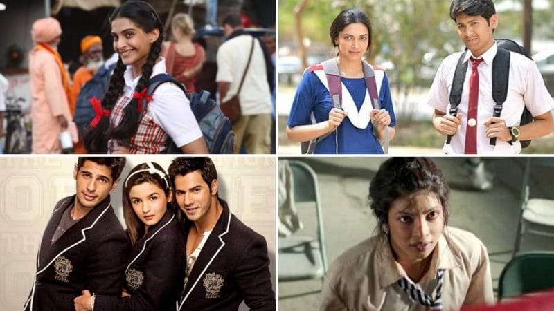 Bollywood Actresses Wearing School Uniform