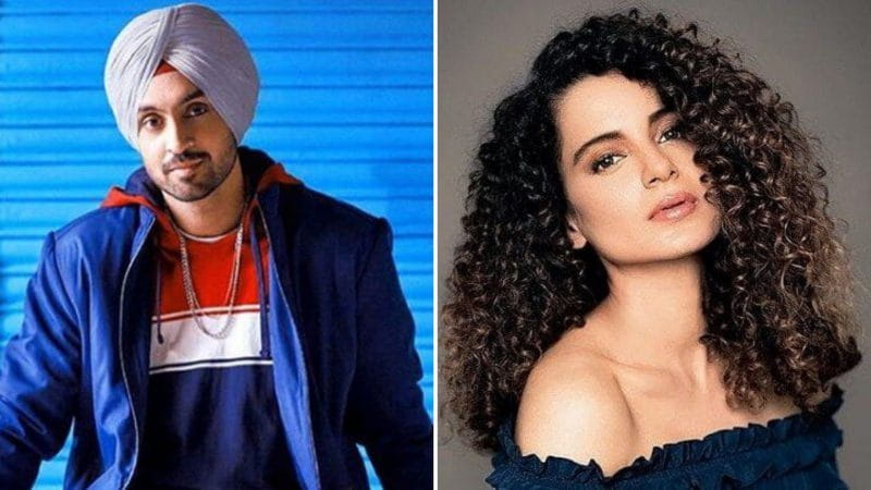 diljit dosanjh and Kangana Ranaut