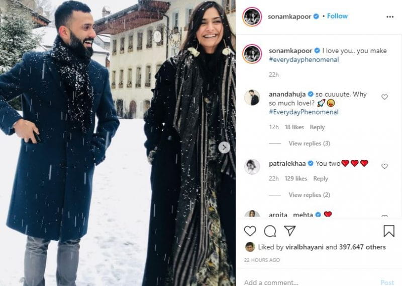 Sonam Kapoor and Anand Ahuja