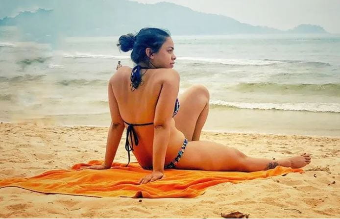 Sumona Chakraborty in Bikini