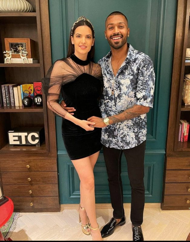 Hardik Pandya and Nataša Stanković