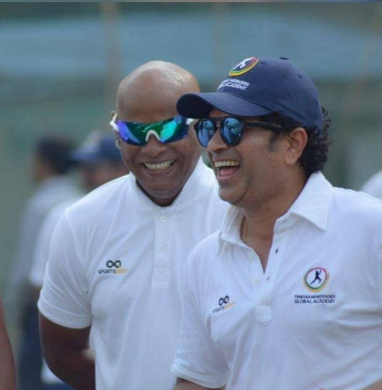 Sachin Tendulkar and Vinod Kambli
