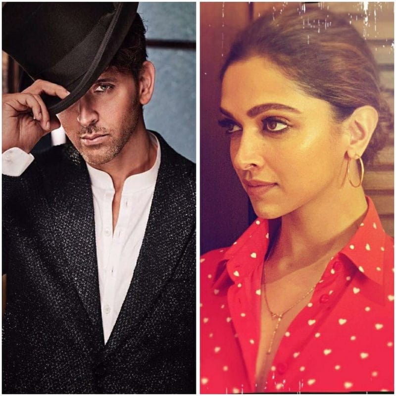 Hrithik Roshan and Deepika Padukone