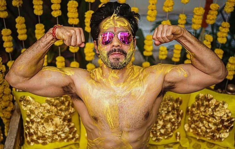 Varun Dhawan's Pictures Of Haldi