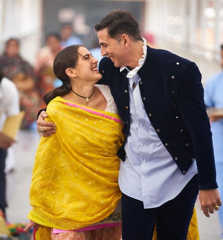 Sara Ali Khan with Akshay Kumar