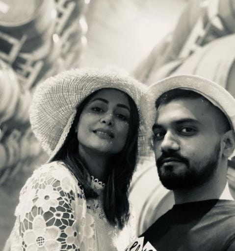 Hina Khan with Boyfriend Rocky Jaiswal