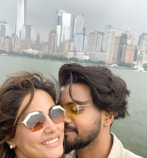 Hina Khan with Boyfriend Rocky Jaiswal