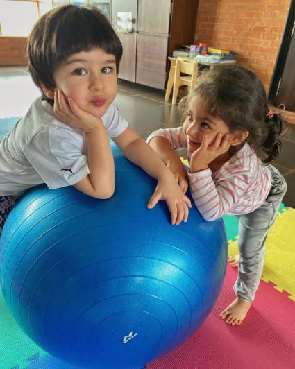 Taimur and Inaaya Khemu