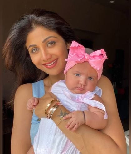 Shilpa Shetty With Her Daughter Samisha