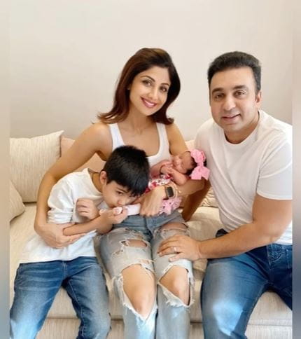 Shilpa Shetty With Her Family