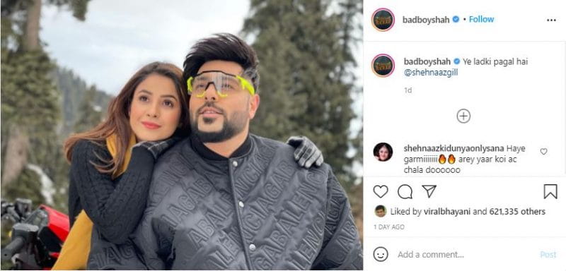 Rapper Badshah With Shehnaaz Gill