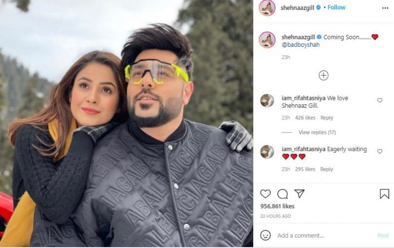 Rapper Badshah With Shehnaaz Gill