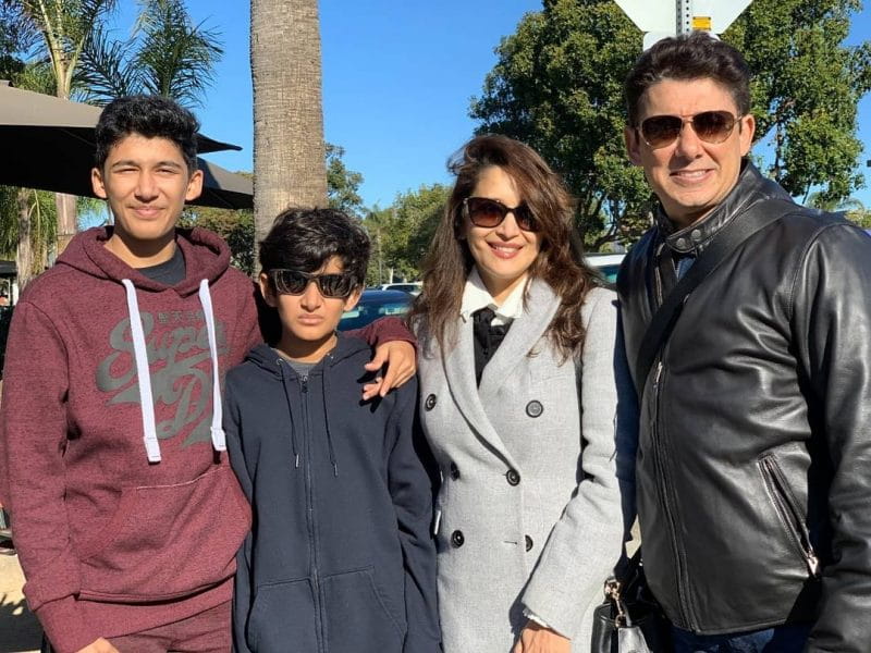 Madhuri Dixit With Her Family