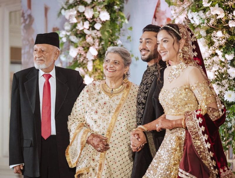 Gauhar Khan With Her Family