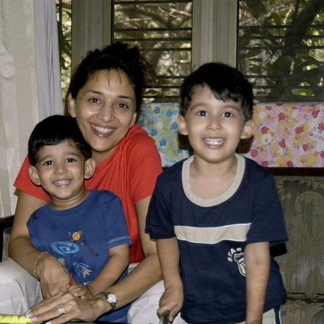 Madhuri Dixit With Her Son Arin