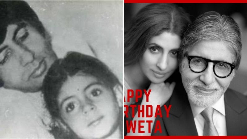 Amitabh Bachchan With His Daughter Shweta Bachchan