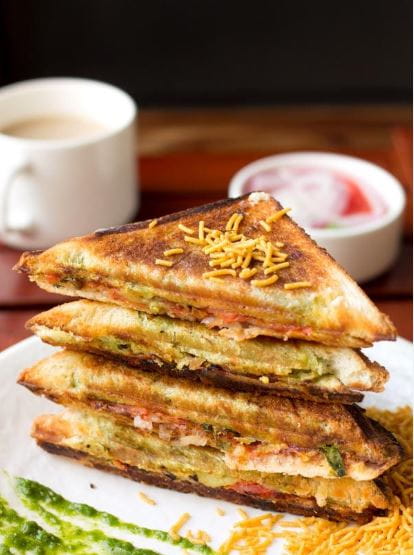 Grilled Aloo Sandwich
