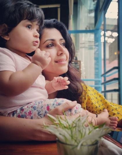 Ankita Bhargava With Daughter Meher