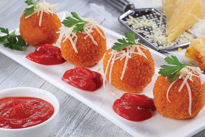 Cheesy Rice Balls