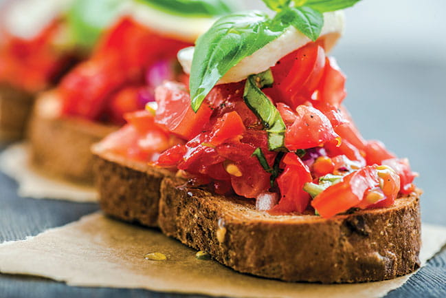 Garlic-Tomato Bruschetta