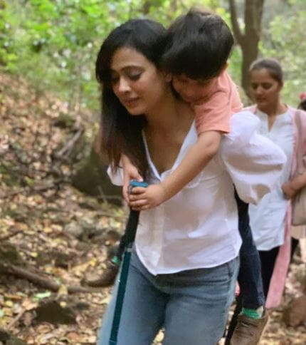 Shweta Tiwari with her son