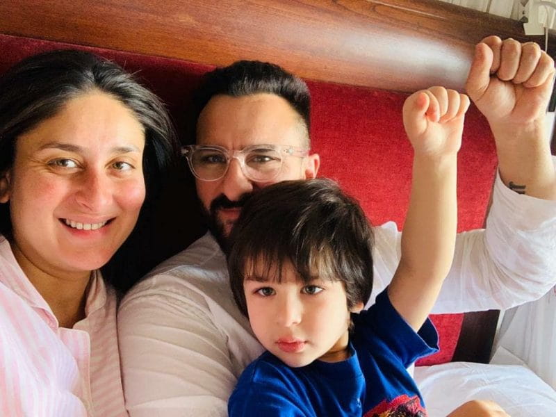 Kareena Kapoor Khan With Saif and Taimur