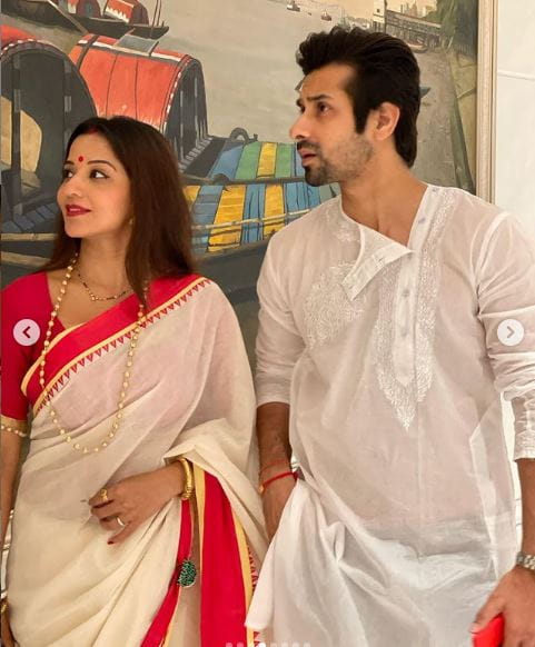 Puja Banerjee With Husband Kunal Verma