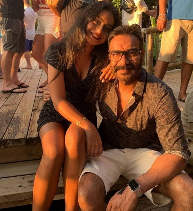 Nysa Devgan and Ajay Devgan