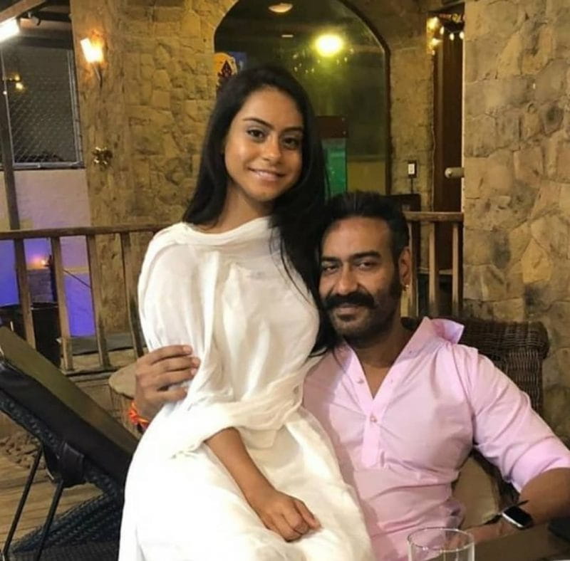 Nysa Devgan and Ajay Devgan