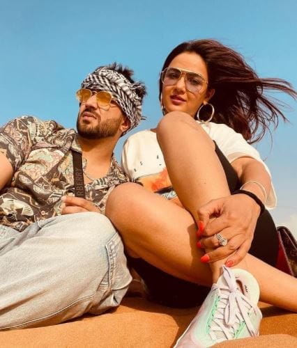 Jasmin Bhasin with Aly Goni