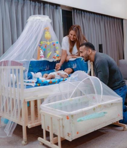 Anita Hassanandani and Rohit Reddy With Son Aaravv