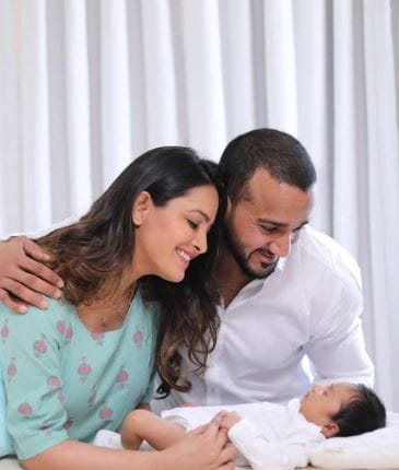 Anita Hassanandani and Rohit Reddy With Son Aaravv