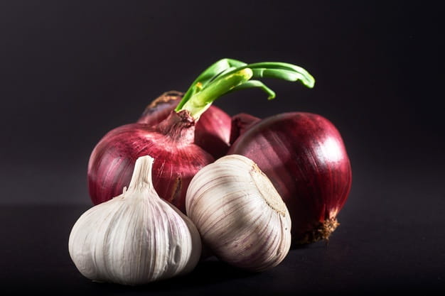 Onion and garlic
