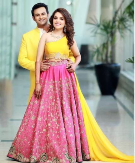 Sugandha Mishra and Sanket Bhosale