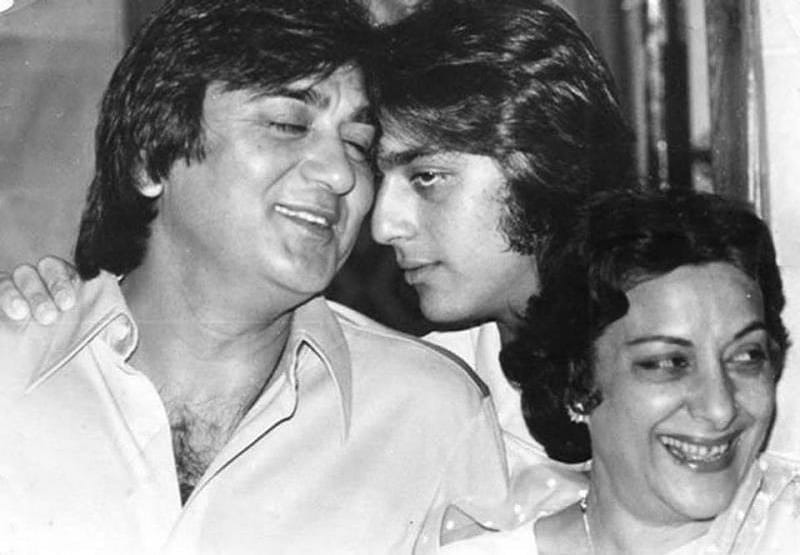 Sanjay Dutt With His Mother Nargis Dutt