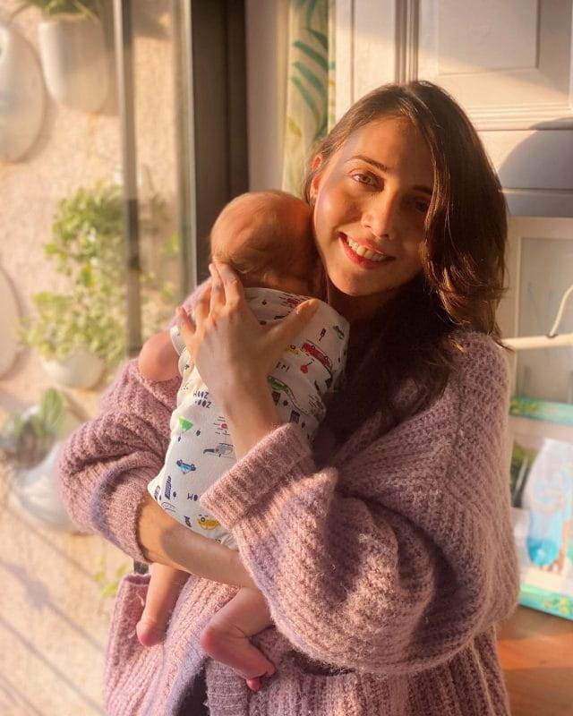 Nakuul Mehta's Wife Jankee Parekh With Son Sufi