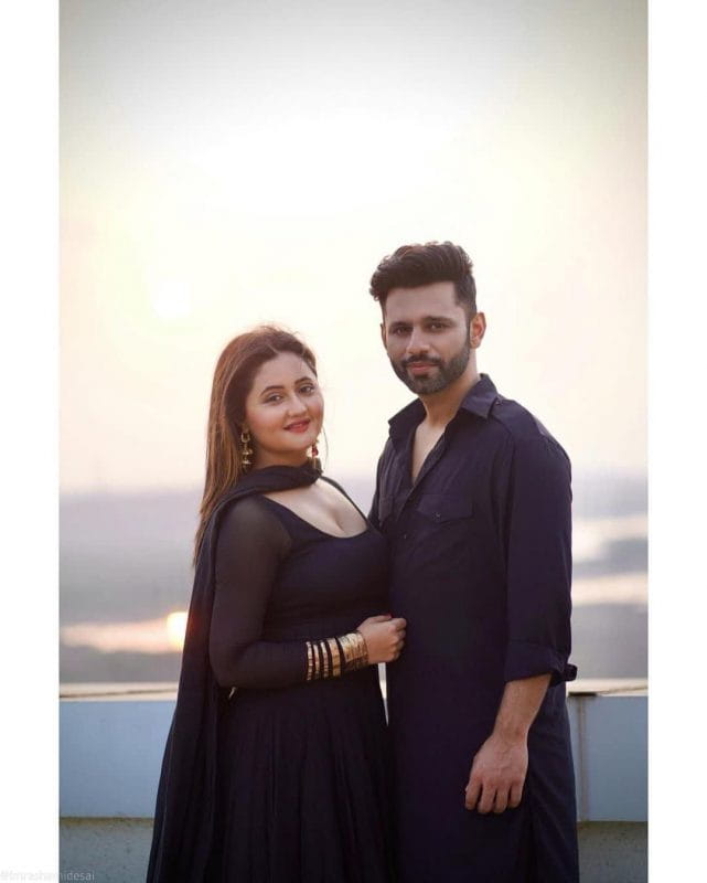 Rahul Vaidya and Rashmi Desai