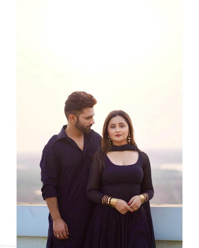 Rahul Vaidya and Rashmi Desai